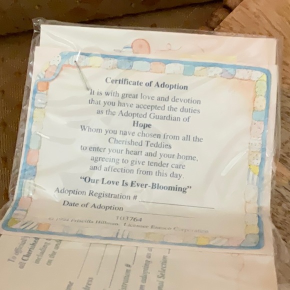 Cherished Teddies, HOPE, Our Love is Ever Blooming, In Spring Dress & Bonnet - Picture 4 of 8